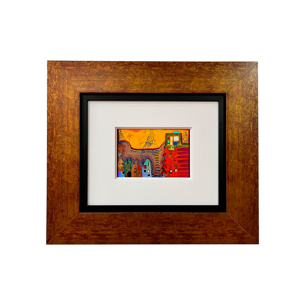 HUNDERTWASSER PEQUEÑO 43x38 CMS - COBRIZO