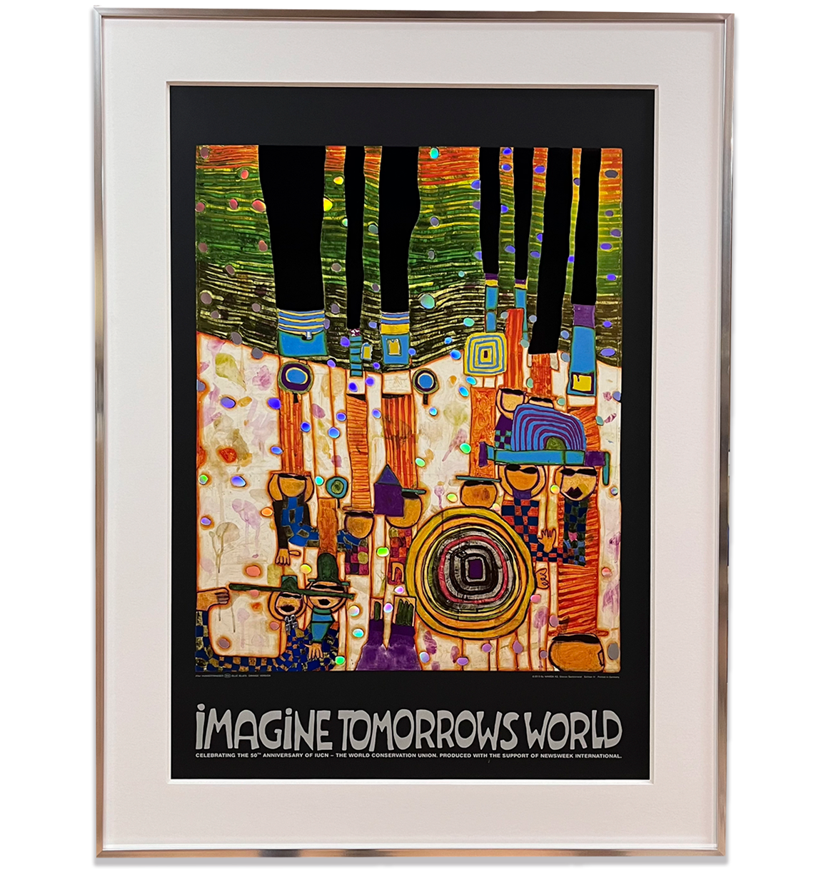 IMAGINA EL MUNDO DE MAÑANA /MARCO ALUMINIO / DISPONIBLE EN 3 COLORES