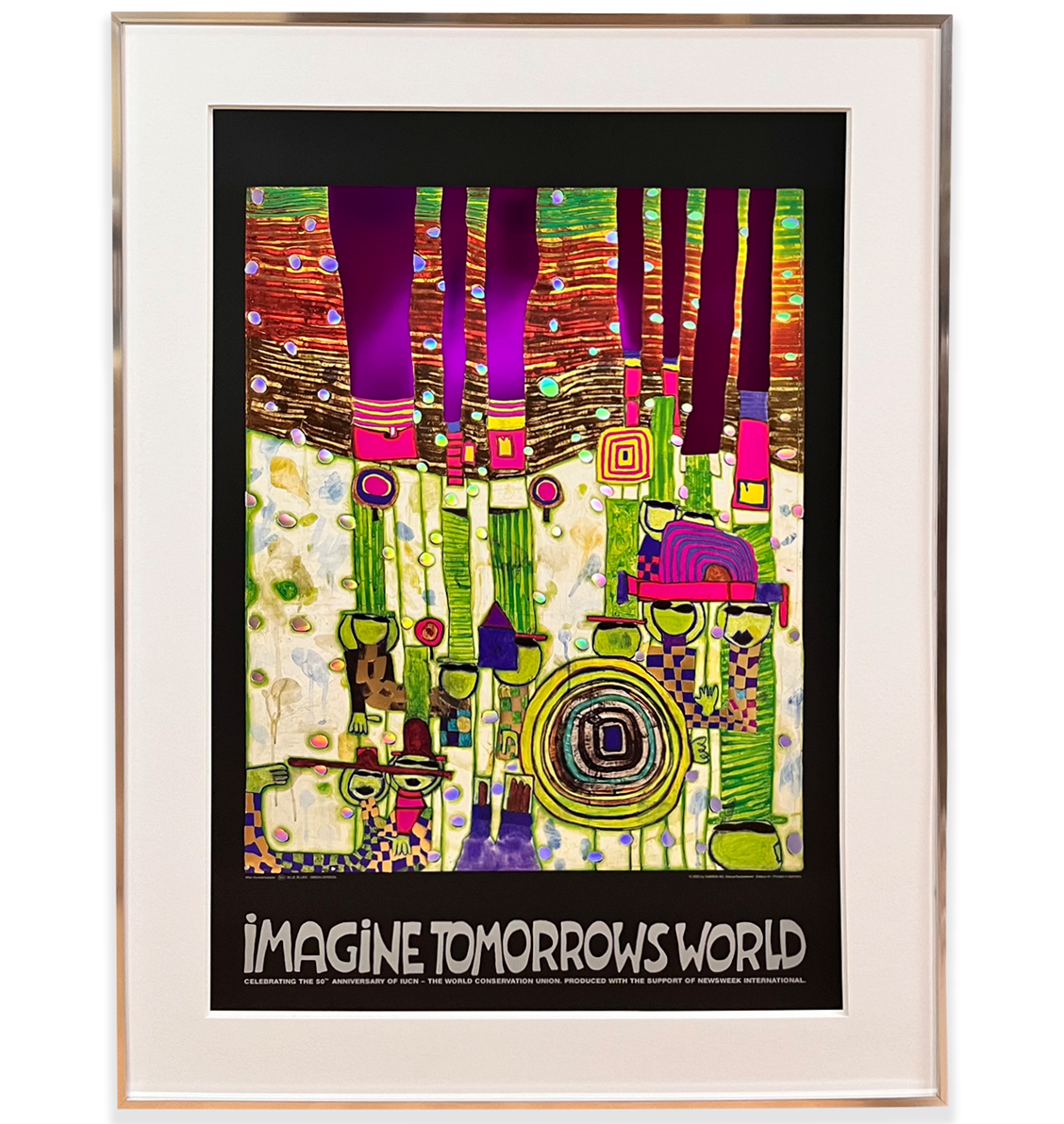 IMAGINA EL MUNDO DE MAÑANA /MARCO ALUMINIO / DISPONIBLE EN 3 COLORES